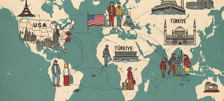 Göçmen ülkesi olmak bakımından Türkiye ve ABD karşılaştırması
